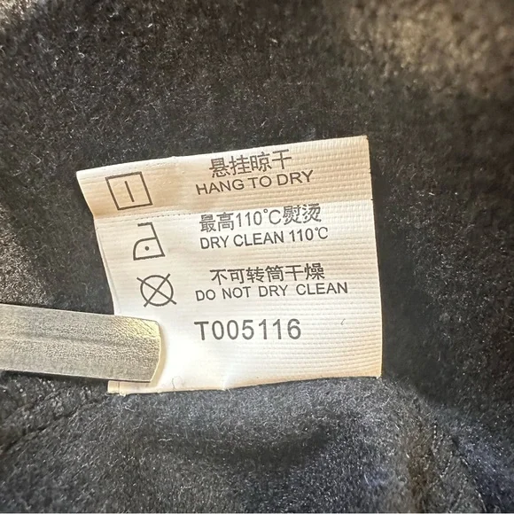 Xian Xian Goth Steampunk Hooded Black Fleece Felt High-Low Coat sz M - Picture 6 of 7